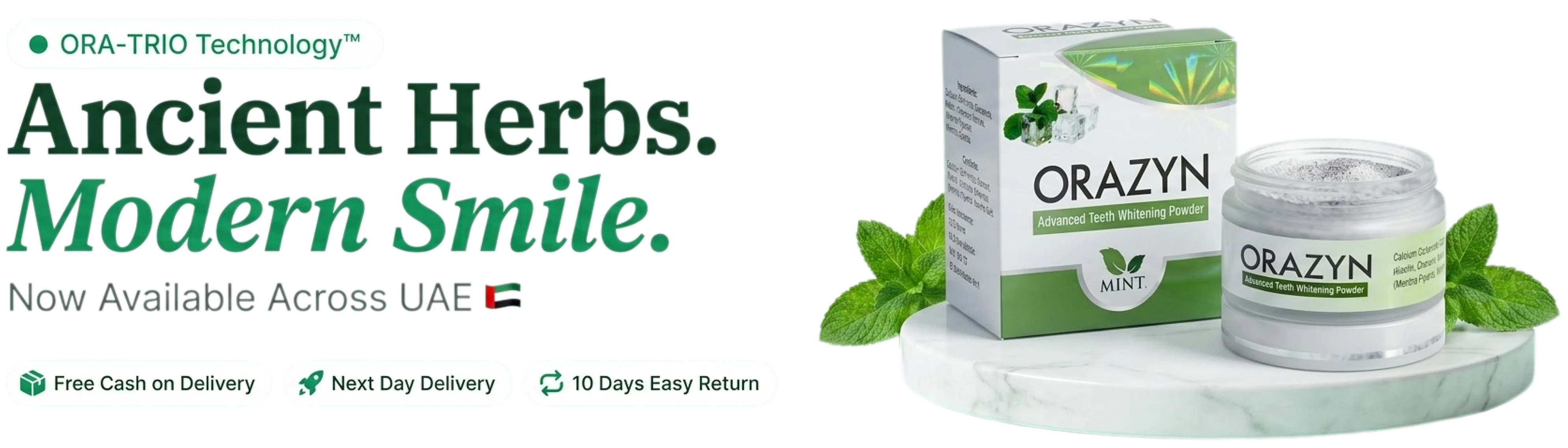 Ancient Herbs. Modern Smile.