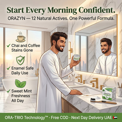 ORAZYN Advanced Teeth Whitening Powder — Sweet Mint